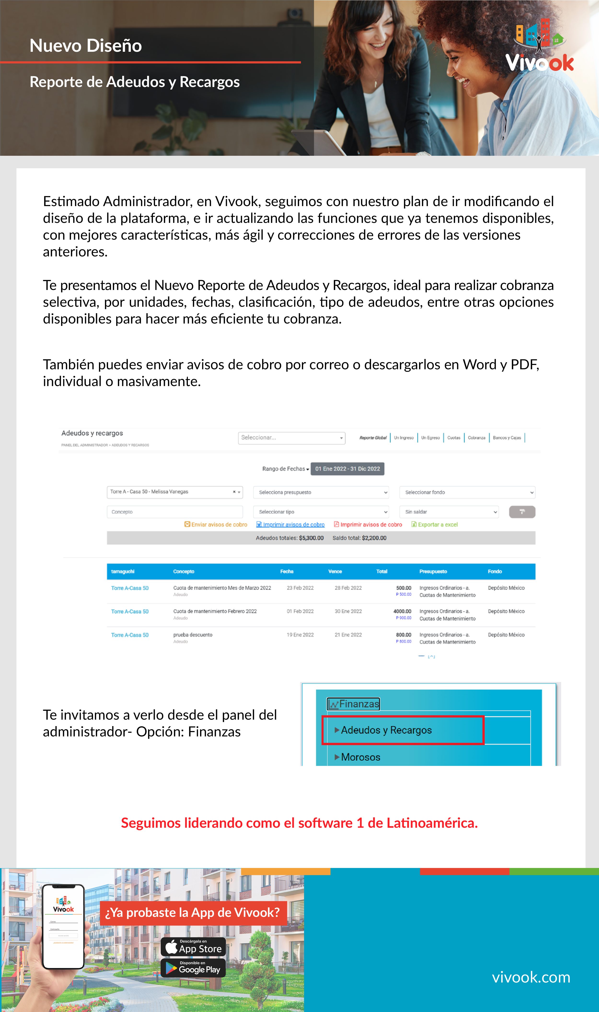 reporte de adeudos y recargos